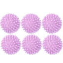 6er Set Trocknerbälle 6 cm Wiederverwendbare Bälle mit Spikes zum Weichmachen der Wäsche Energiesparend Ökologische Alternative zu Weichspüler 3