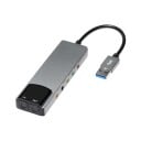 6v1 USB εξωτερική οπτική κάρτα ήχου Αλουμινένιος προσαρμογέας ήχου για φορητό υπολογιστή Μικρόφωνο Ακουστικά Στερεοφωνική έξοδος Πολυκαναλικός 1