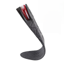 7 cm Black Lifting Orthopaedic Insoles Gel Heel Cushions for Height Increase Comfortable Inserts for Sports and Work Shoes 3