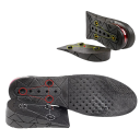 7 cm Black Lifting Orthopaedic Insoles Gel Heel Cushions for Height Increase Comfortable Inserts for Sports and Work Shoes 6