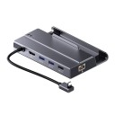 7-in-1-Dockingstation für Steam Deck und Nintendo Switch, 13,9 x 9,4 x 2,8 cm, HDMI, 4K, 60 Hz, PD, 100 W, USB-C, RJ45, M.2, 5 Gbit/s, USB 3.0, USB 2.0 2