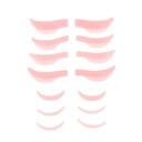 7 pcs aplicador de silicone para permanente de pestanas 4,5 x 1,5 cm 4 pares superiores 3 pares inferiores 2