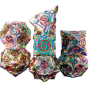 7 Piece RPG Natural Fantasy Leaves Dice Set for Board Games Dragon's Lair and Roleplay Systems 4