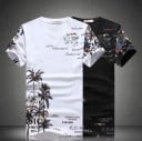 Herrset med palmer - T-shirt och shorts J1562 4