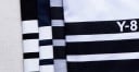 Randigt set för män - T-shirt och shorts J979 8