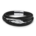 Flerlagers fjäderarmband för män 2