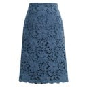 Falda lápiz de mujer con encaje floral 3