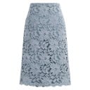 Falda lápiz de mujer con encaje floral 4