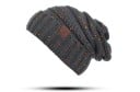 Stickad vinter unisex mössa J2949 4