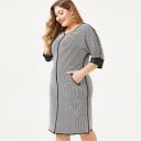 Vestido de algodón de talla grande 3