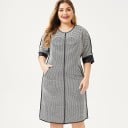Vestido de algodón de talla grande 4