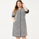 Vestido de algodón de talla grande 5