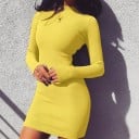 Mini rochie cu guler de toamnă 3