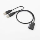 Dubbel USB till 13-stifts SATA M/M-anslutningskabel 3