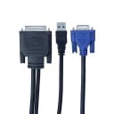DVI (30+5) till VGA / USB anslutningskabel 1,7 m 3
