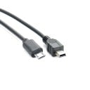 Micro USB till Mini USB-B M/M anslutningskabel 25 cm 2