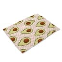 Tischsets mit Avocado-Motiv 4