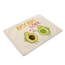 Tischsets mit Avocado-Motiv 18