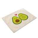 Tischsets mit Avocado-Motiv 20