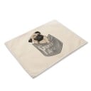 Bordstablett med bulldogmotiv 6