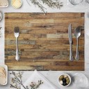 Tischset mit Holzmotiv 4