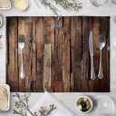 Tischset mit Holzmotiv 5
