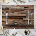 Tischset mit Holzmotiv 8
