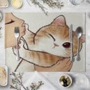 Underlägg med kattmotiv 10