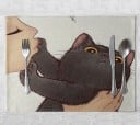 Underlägg med kattmotiv 11
