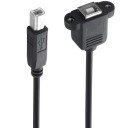 USB-B F/M skrivarförlängningskabel 3