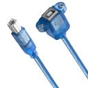USB-B F/M skrivarförlängningskabel 6