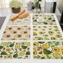 Tischsets mit Avocado-Motiv 23