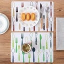 Tischset mit Besteckmotiv 4-tlg 3