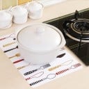 Tischset mit Besteckmotiv 4-tlg 4