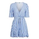 Mini rochie cu dungi 6