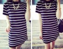 Rochie cu dungi alb-negru 4