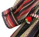 Vestido de rayas con pompones 4