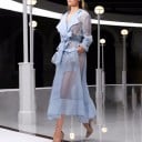 Vestido camisero transparente 5