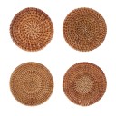 Tischsets aus natürlichem Rattan 6