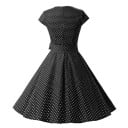 Vestido de lunares con lazo 3