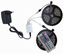 RGB LED vattentät remsa + kontroller + DC 12V strömadapter 2