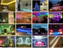 RGB LED vattentät remsa + kontroller + DC 12V strömadapter 11