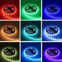 RGB LED vattentät remsa + kontroller + DC 12V strömadapter 12