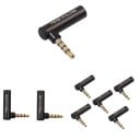 Vinklad adapter 3,5 mm jack M/F 2