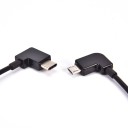 Micro USB / USB-C vinklad kabel 30 cm 2