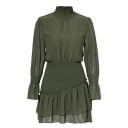 Rochie mini cu guler cu volane 4