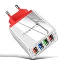 Snabbladdningsadapter 4 USB-portar 4