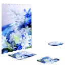 Ensemble de tapis de bain et de rideau de douche 4 pièces 8