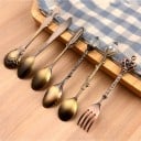 Juego de cubiertos con adornos 6 piezas 8