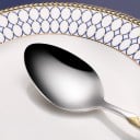 Juego de cubiertos con adorno dorado 24 piezas 4